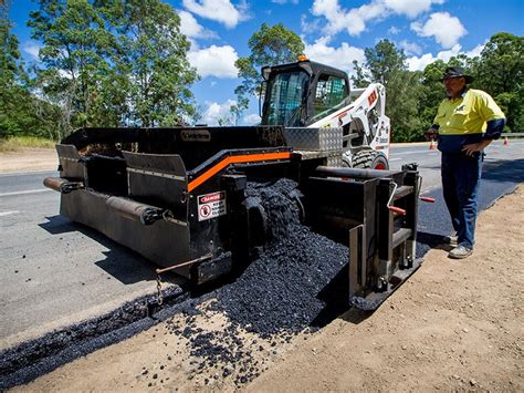 skid steer asphalt paver attachment|asphalt attachments for skid steers.